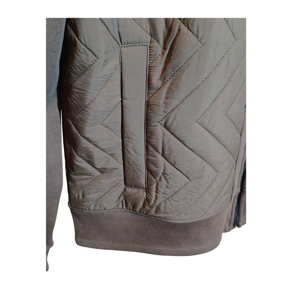 Perry Ellis Mens Quilted Front Hybrid Full Zip Jacket Olive Green Large NWT - Picture 6 of 13
